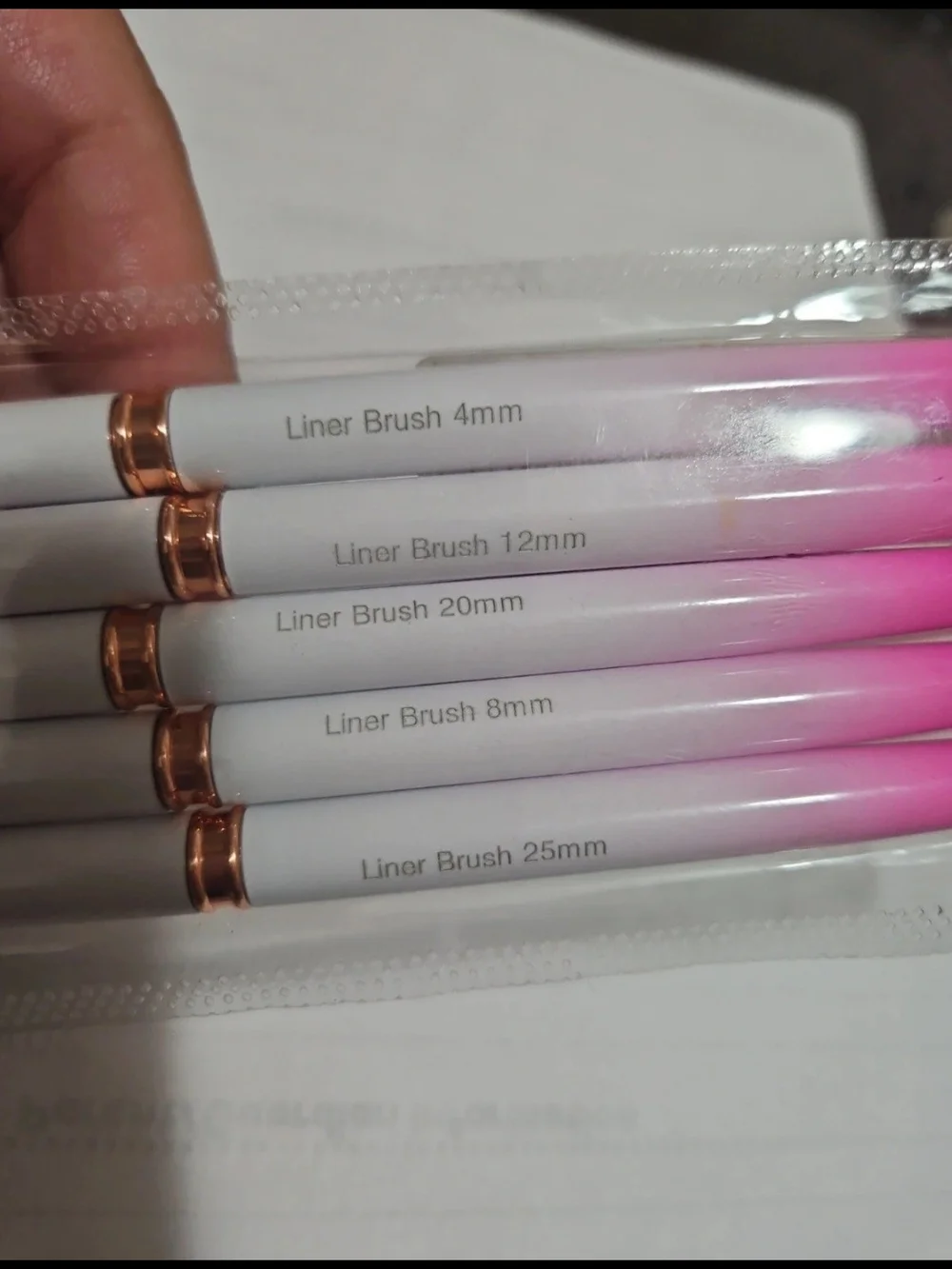 Nail Art Brush Set Of 5 Different Sizes Brushes
